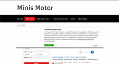 Desktop Screenshot of minismotor.hu
